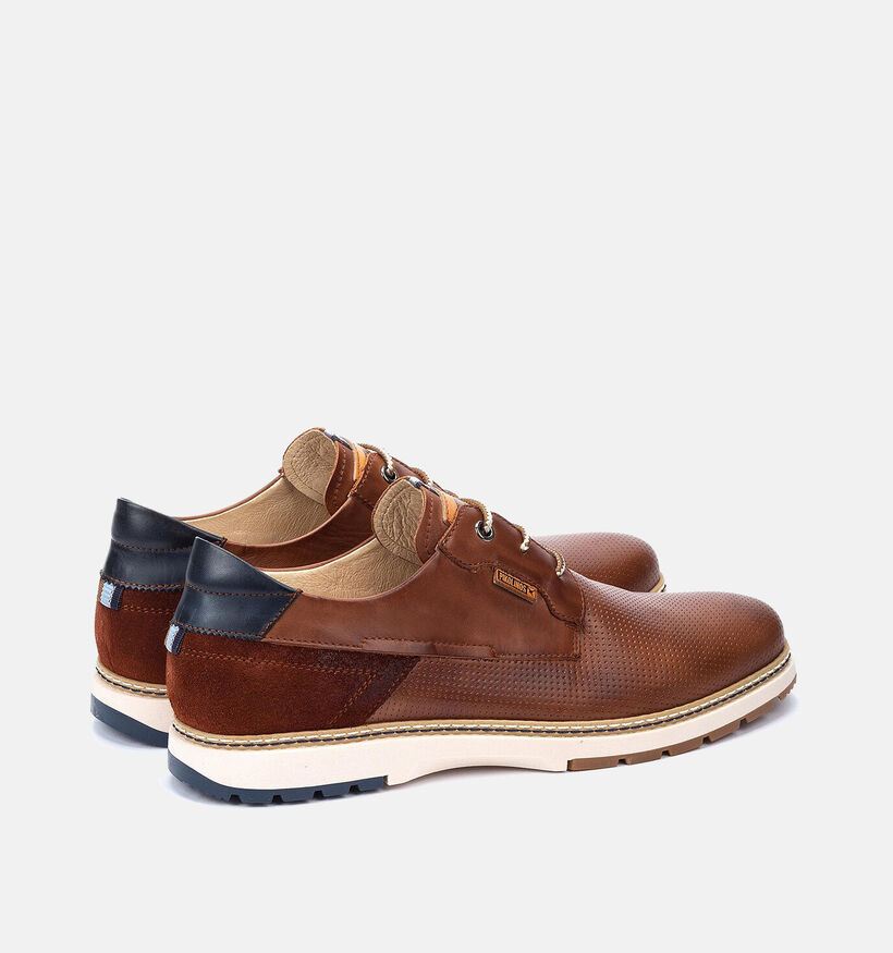 Pikolinos Olvera Cognac Veterschoenen voor heren (355442) - geschikt voor steunzolen