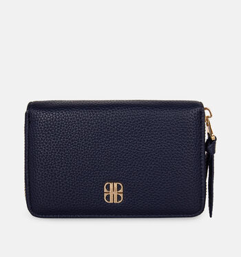 Laurent David Portemonnees Zwart/Cognac/Bruin/Blauw/Bordeaux