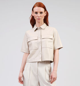 Vero Moda Dina Beige Kort hemd voor dames (352133)