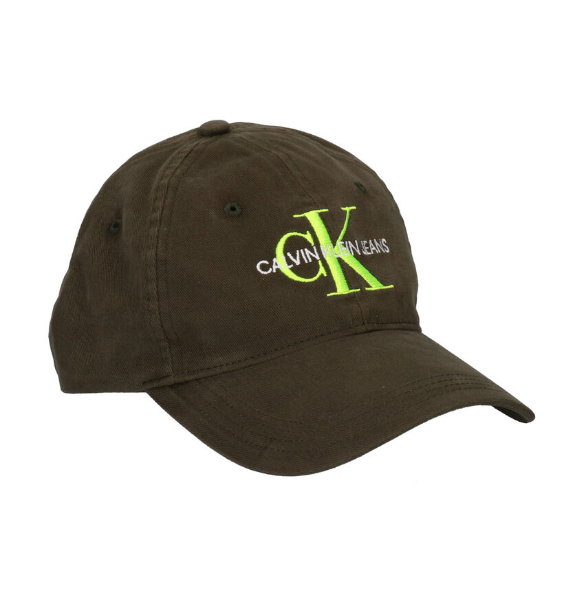 Calvin Klein Accessories Monogram Cap M Casquette en Kaki (257297)