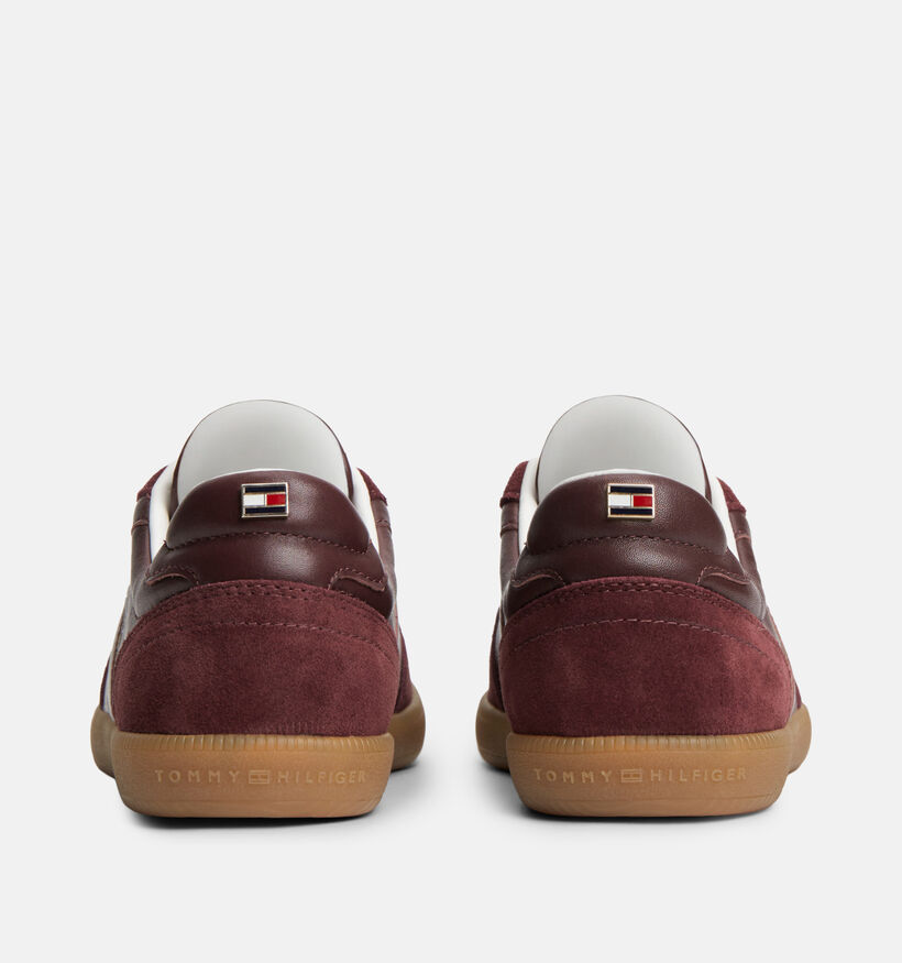 Tommy Hilfiger Tribeca Bordeaux Lage Sneakers voor dames (378105) - geschikt voor steunzolen