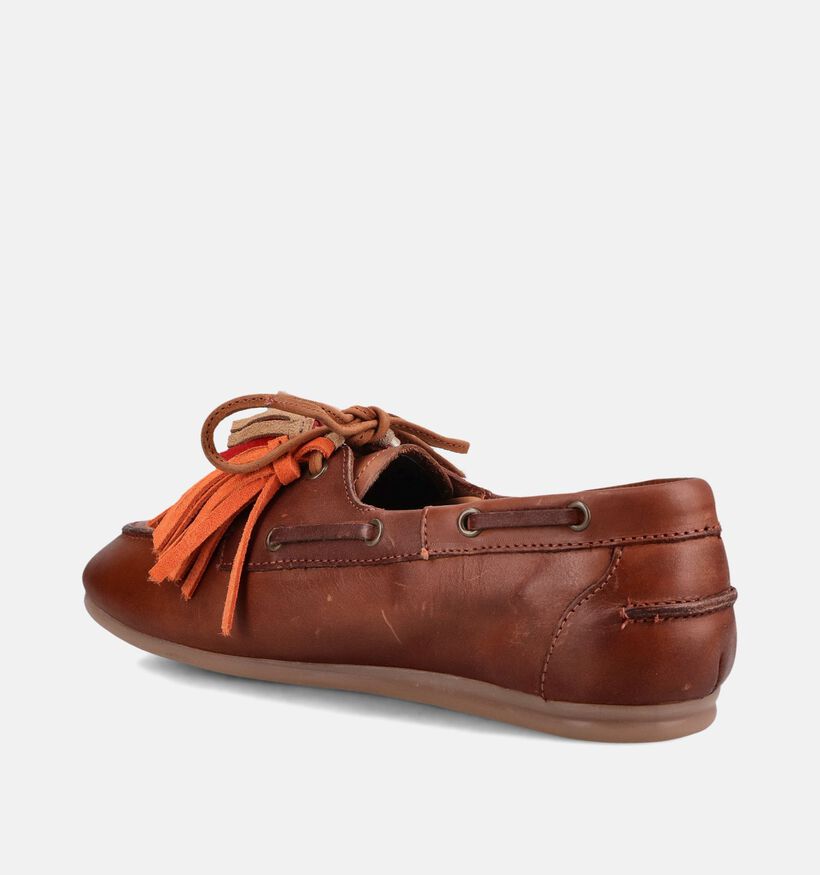 PS Poelman Cognac Bootschoenen voor dames (384352)