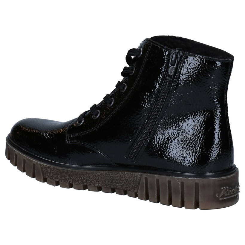 Rieker Zwarte Bottines in lakleer (283993)