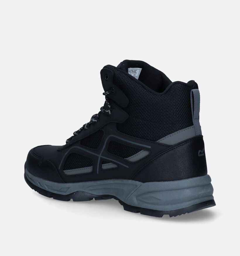 Regatta Vendeavour Zwarte Wandelschoenen voor heren (345046) - geschikt voor steunzolen