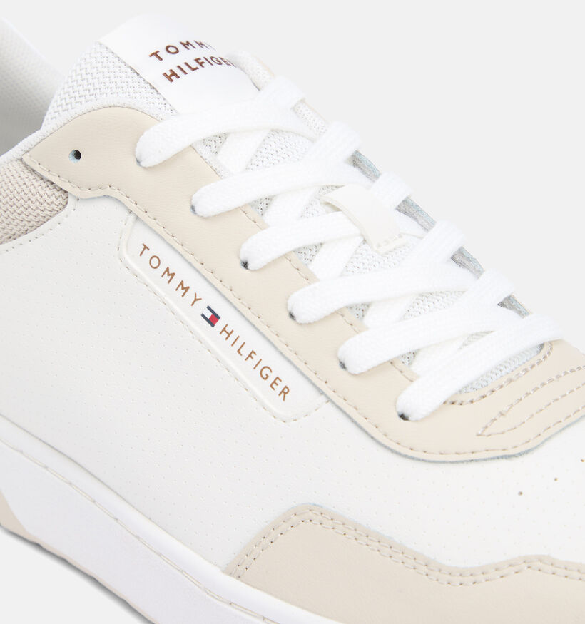 Tommy Hilfiger Basket Core Lite Chaussures &agrave; lacets en Blanc pour hommes (368609) - pour semelles orthop&eacute;diques