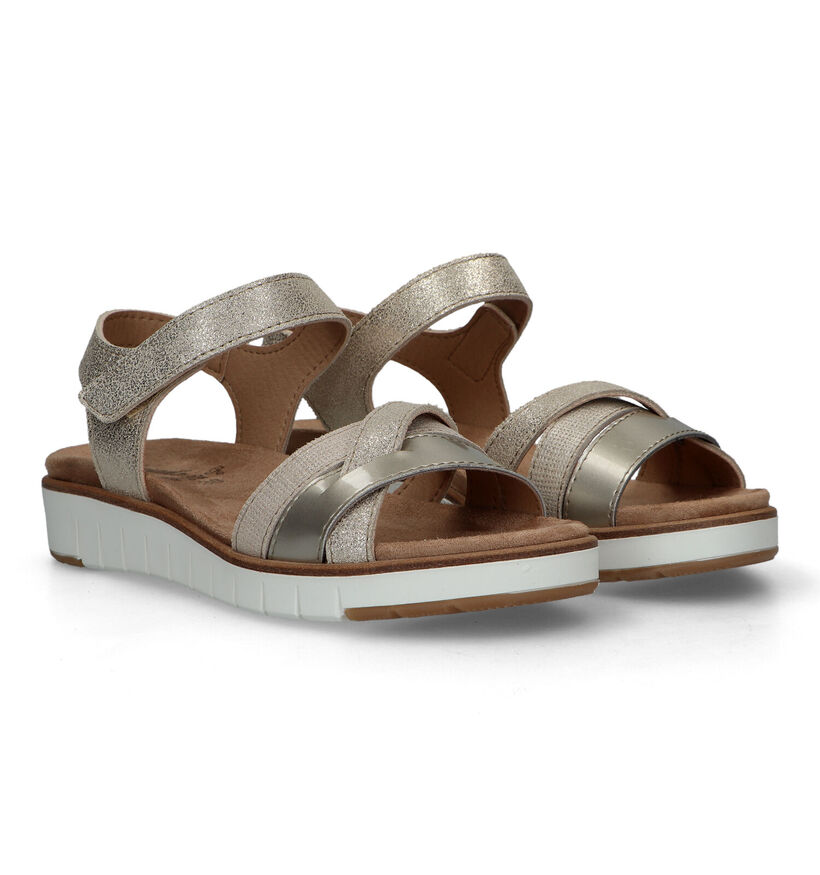 Solemade Romi Sandales pour semelles orthopédiques en Taupe pour femmes (355743) - pour semelles orthopédiques