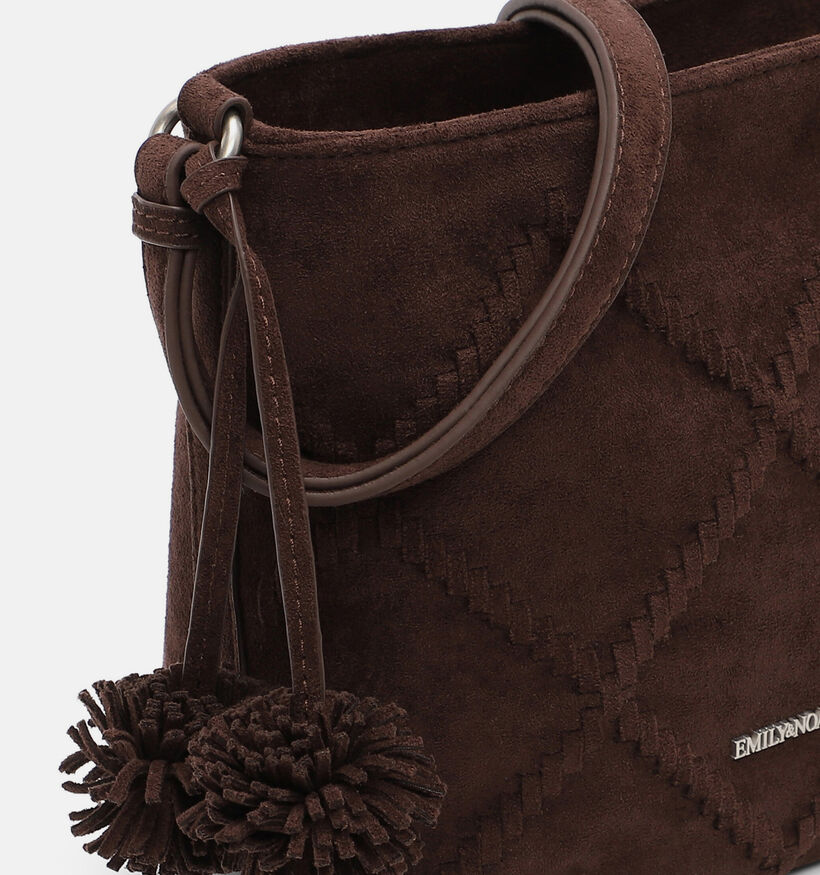 Emily & Noah Leanne Sac port&eacute; crois&eacute; en Brun fonc&eacute; pour femmes (378865)