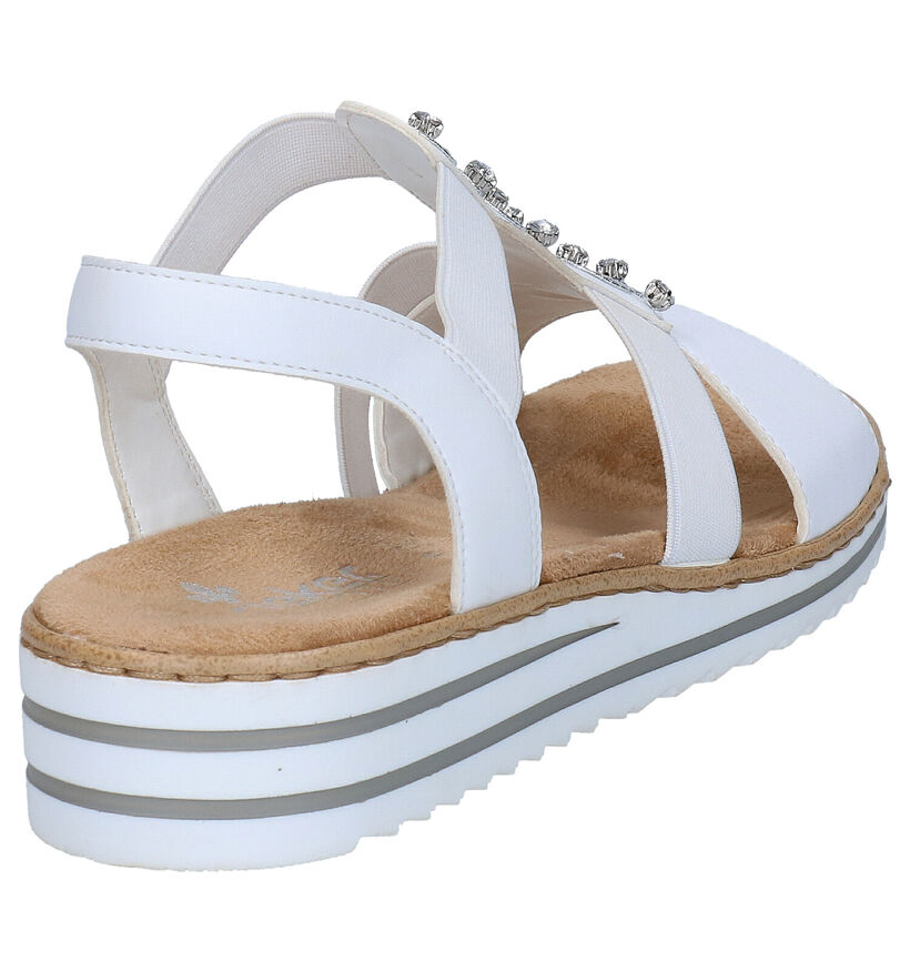 Rieker Witte Sandalen voor dames (323578)