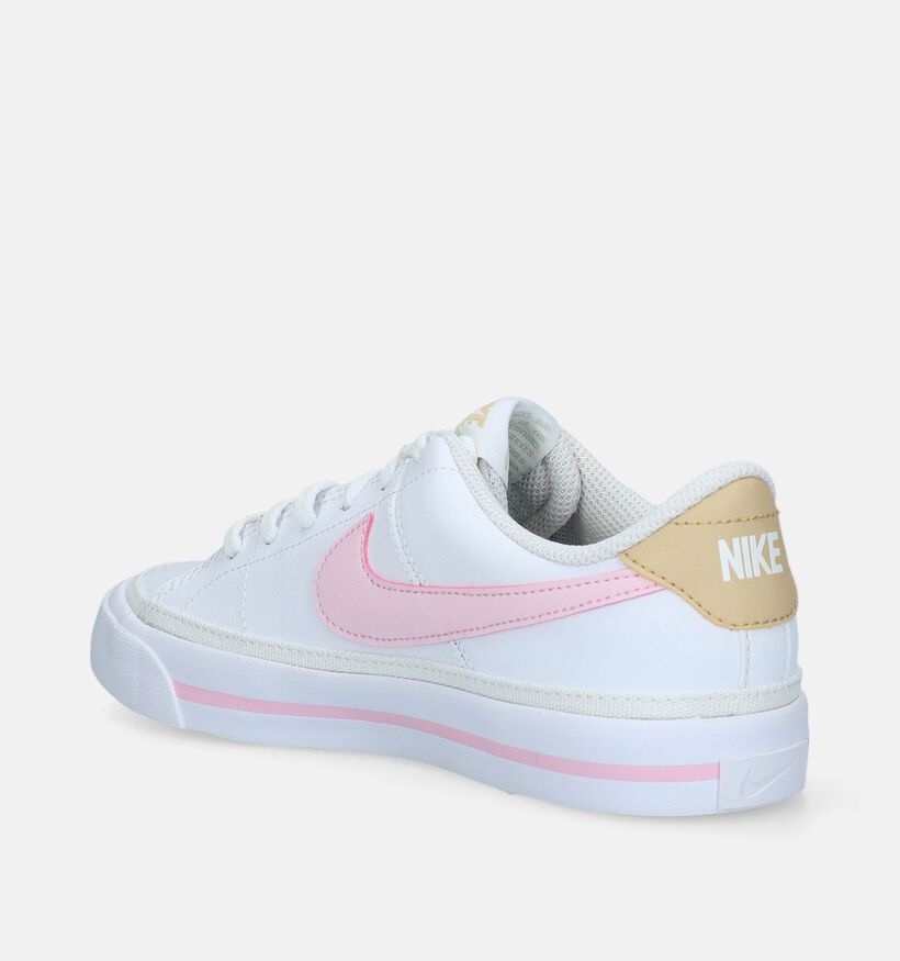 Nike Court Legacy GS Baskets en Blanc pour filles (334919)