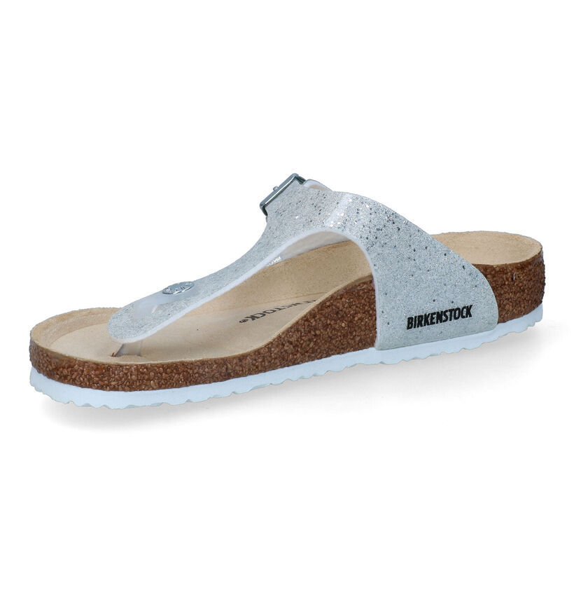 Birkenstock Gizeh BS Witte Teenslippers voor meisjes (338081)