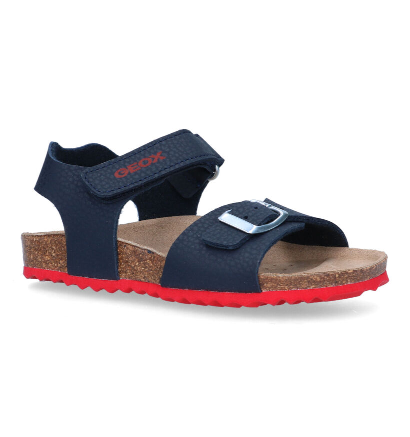 Geox Ghita Sandales en Bleu en simili cuir (326597)