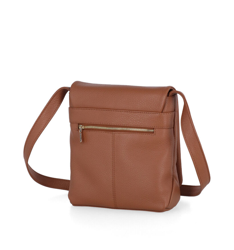 Crinkles Cognac Crossbody tas voor dames (349846)