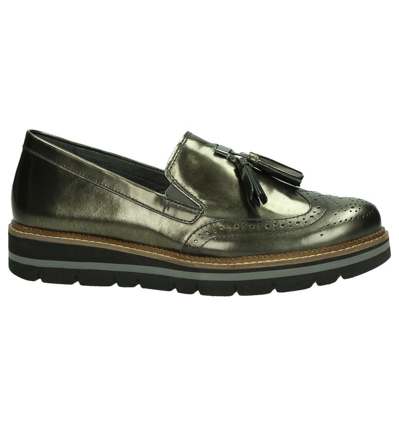 Gabor OptiFit Chaussures slip-on en Argent en cuir (184774)