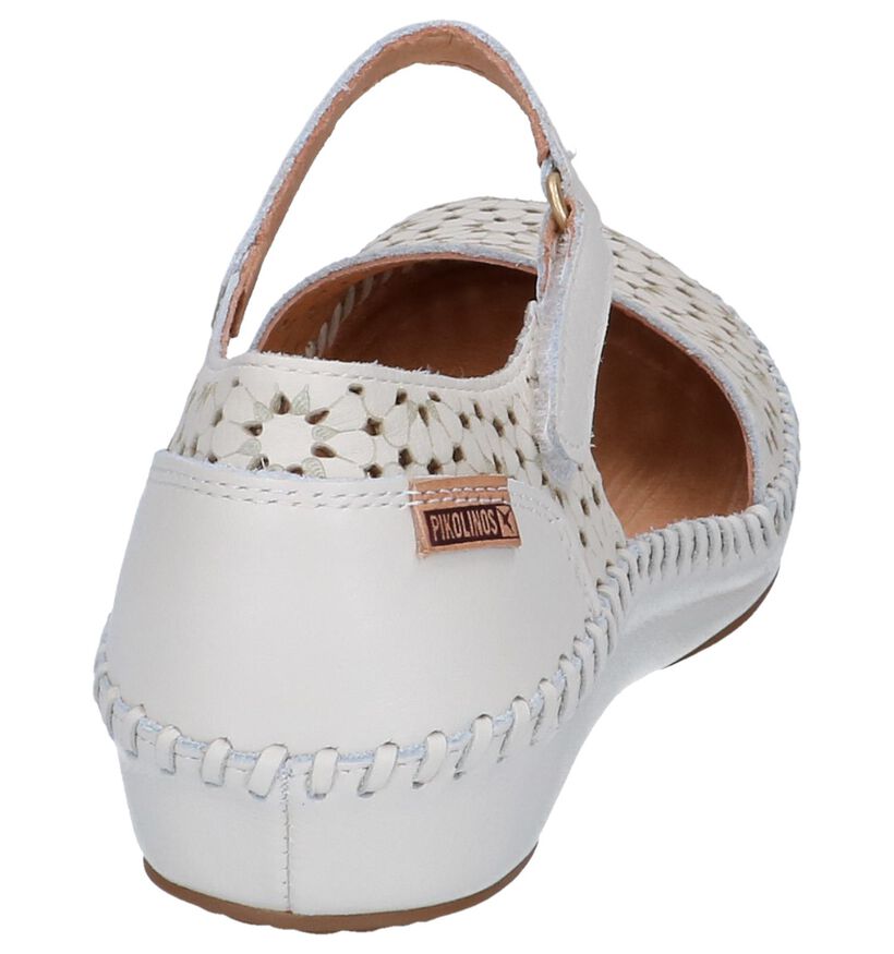 Pikolinos Sandales plates en Beige clair en cuir (256421)