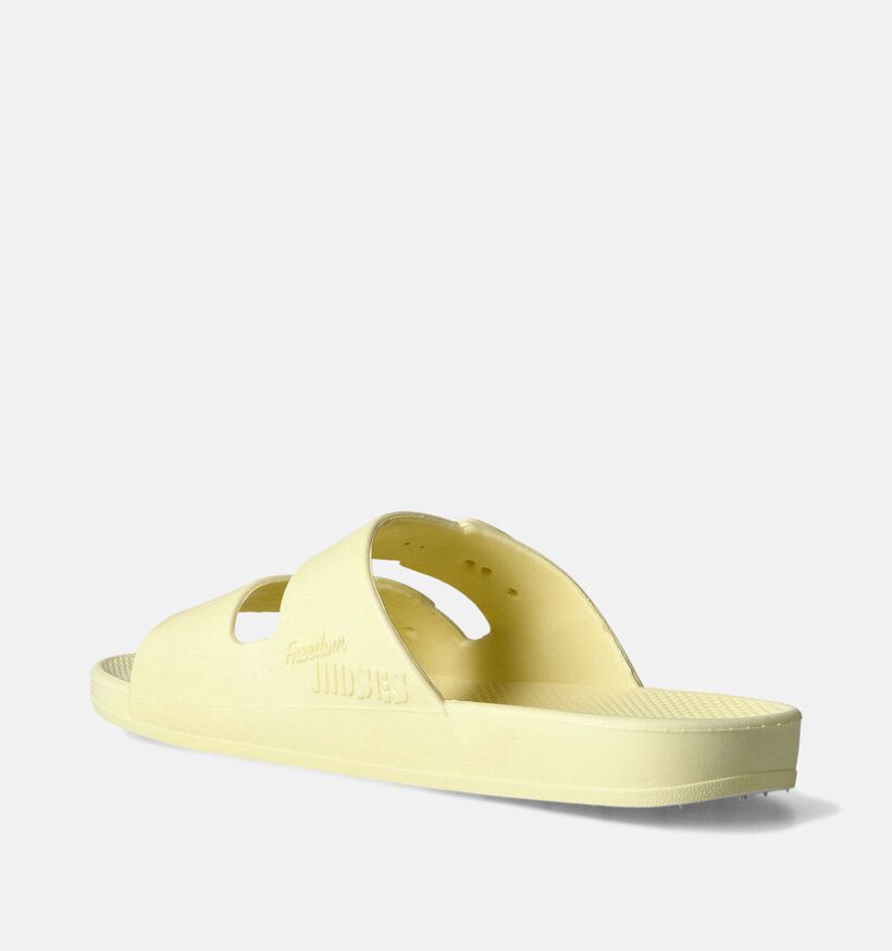 Freedom Moses Basic Claquettes en Jaune pour femmes (354879)