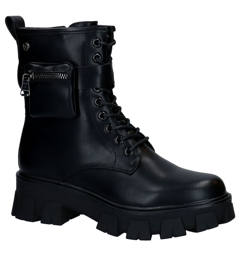 Xti Zwarte Boots in kunstleer (300229)
