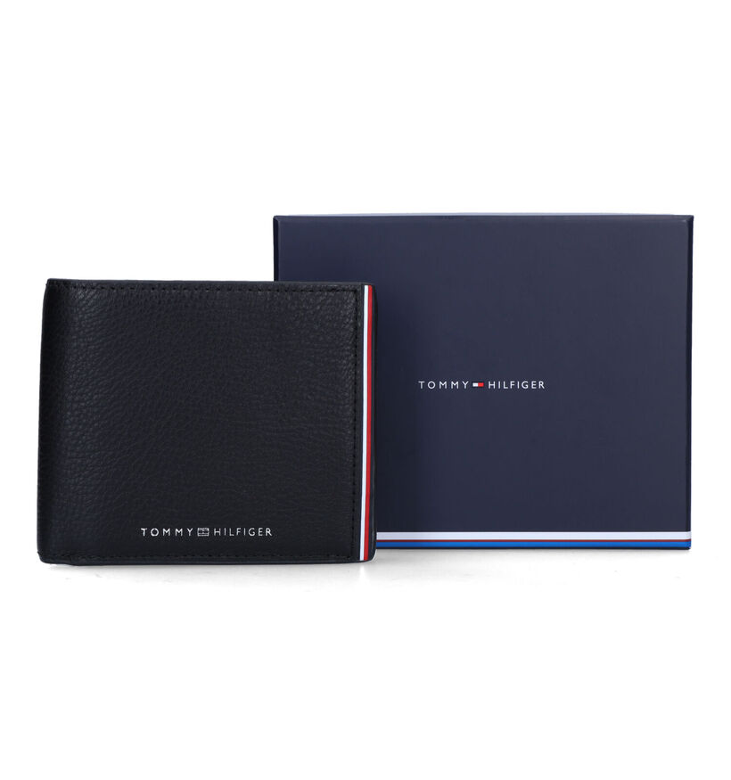 Tommy Hilfiger Corporate Portefeuille en Noir en cuir (327729)