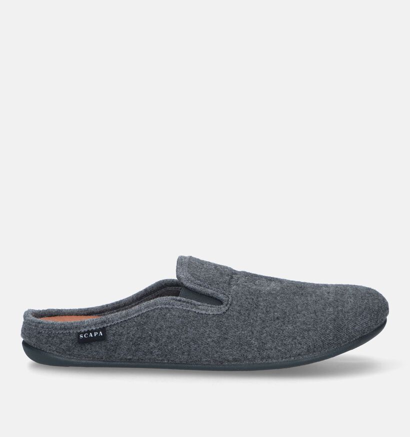 Scapa Pantoufles ouvertes en Gris pour hommes (333391) - pour semelles orthopédiques