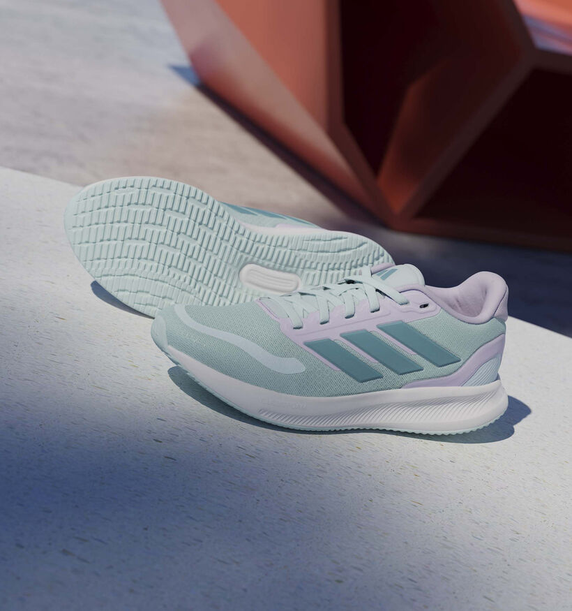 adidas Runfalcon 5 Lichtgroene Sneakers voor meisjes (372651) - geschikt voor steunzolen