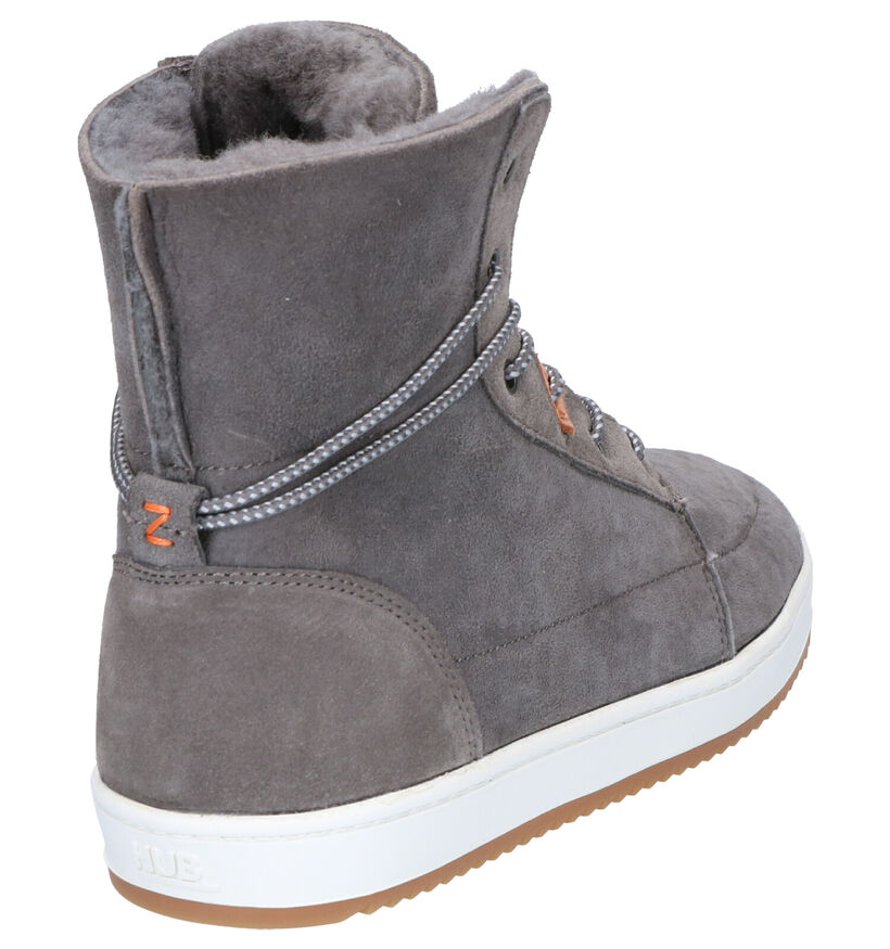 Hub Chess 2.0 Grijze Boots in daim (255693)