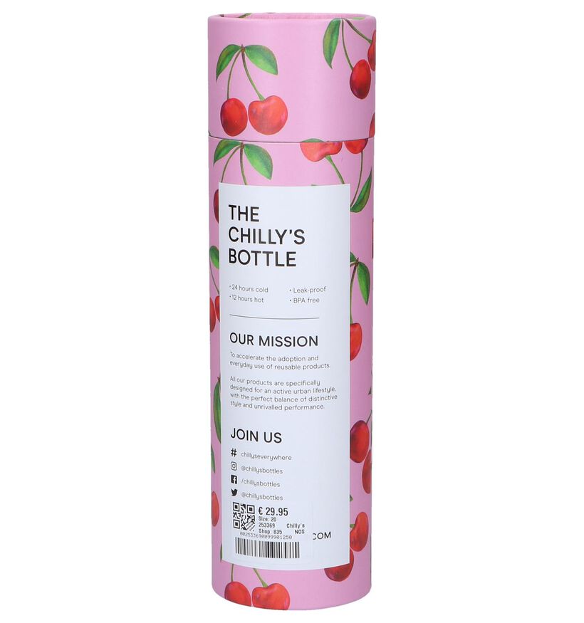 Chilly's Icons Cherry Roze Drinkbus 500 ml (253369)