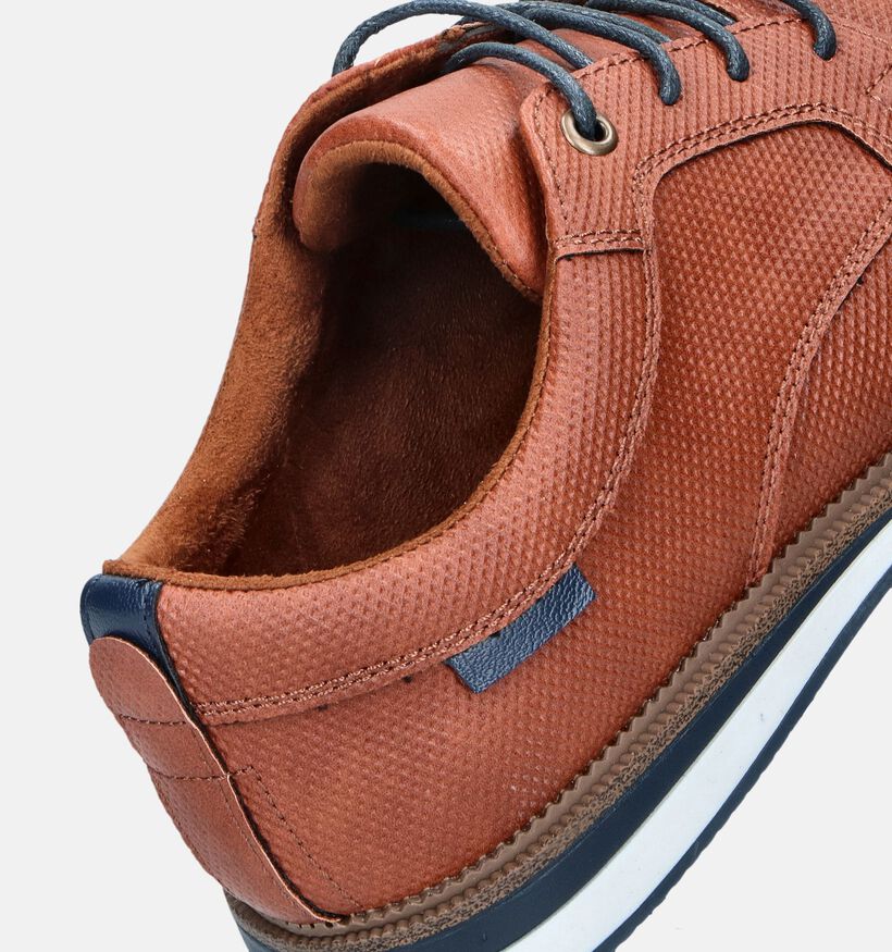 Lifestyle Chaussures à lacets en Cognac pour hommes (356527)