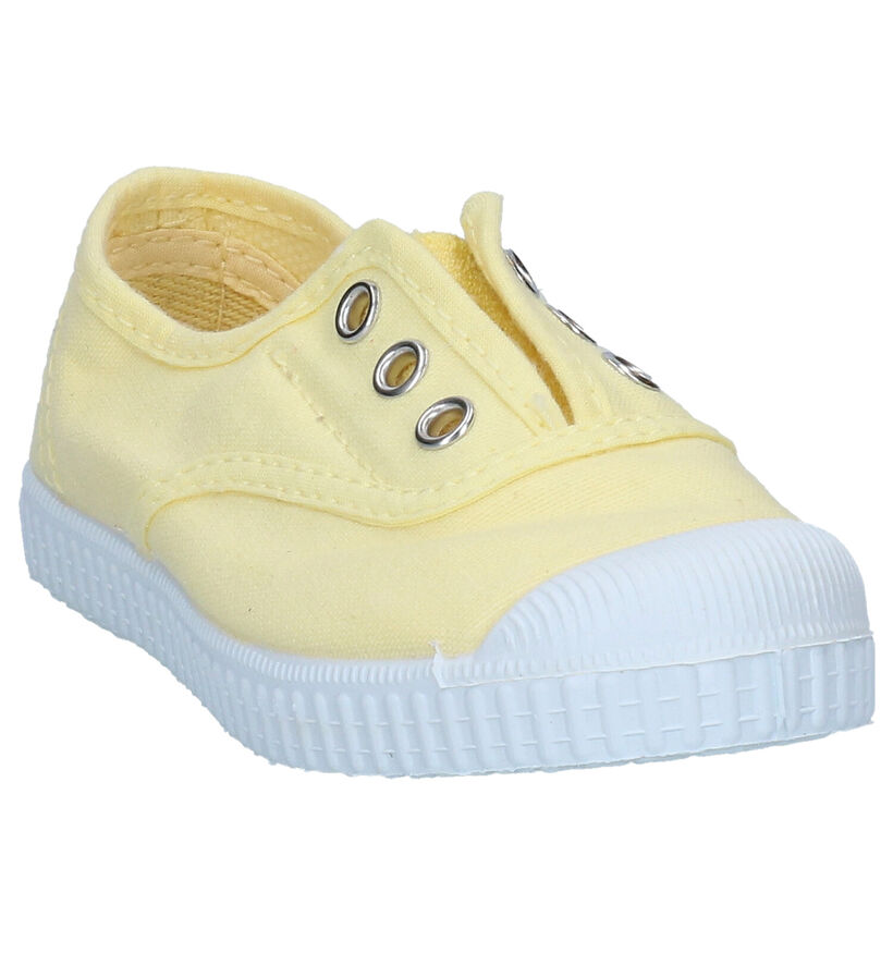 Cienta Slip-ons en Jaune pour filles (339782) - pour semelles orthopédiques