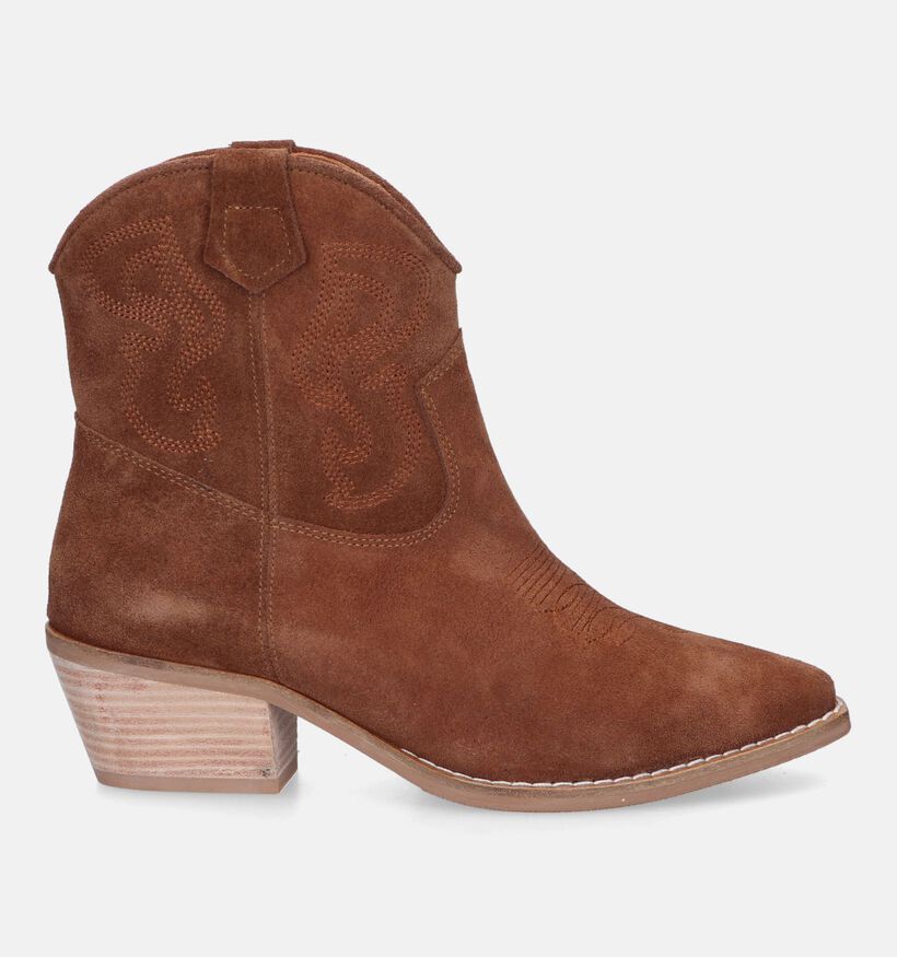 Babouche Bottines à talons en Cognac pour femmes (332780)