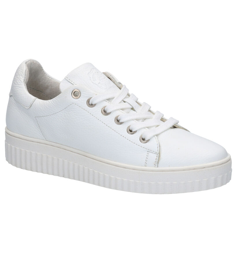 Shoecolate Witte Sneakers in leer (266407)