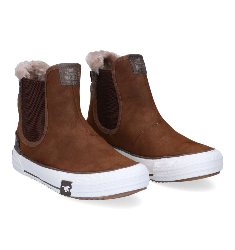 Mustang Bottines Chelsea en Cognac en synthétique (298153)