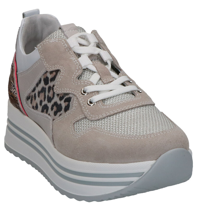 NeroGiardini Baskets casual en Gris clair en cuir (270585)