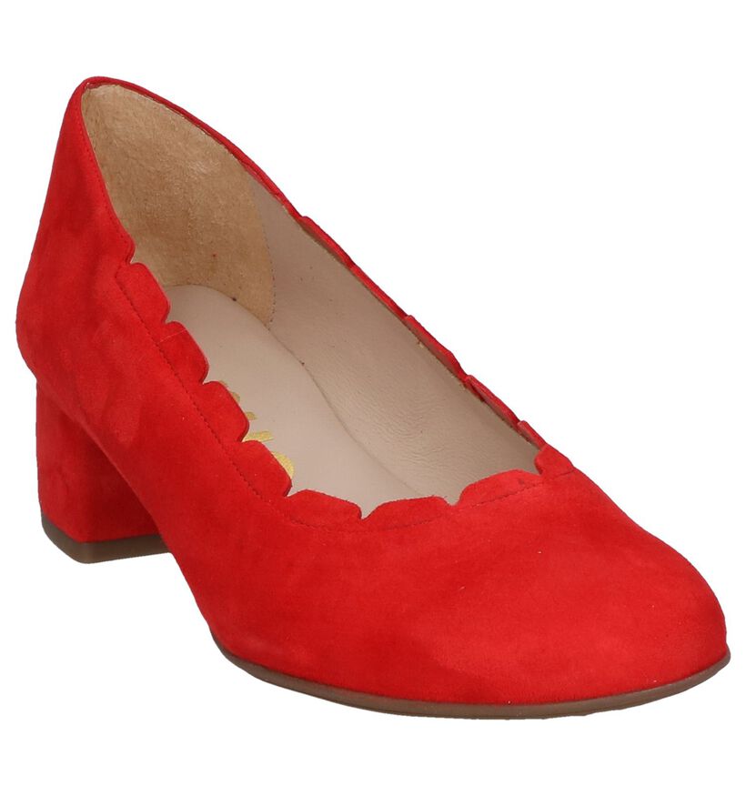 Wonders Escarpins classique en Rouge en nubuck (250294)