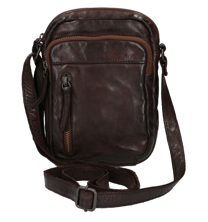 Bear Design Bruine Schoudertas voor heren (358892)