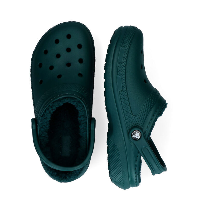 Crocs Classic Fuzz-lined Clog Nu-pieds en Noir pour femmes (298589)
