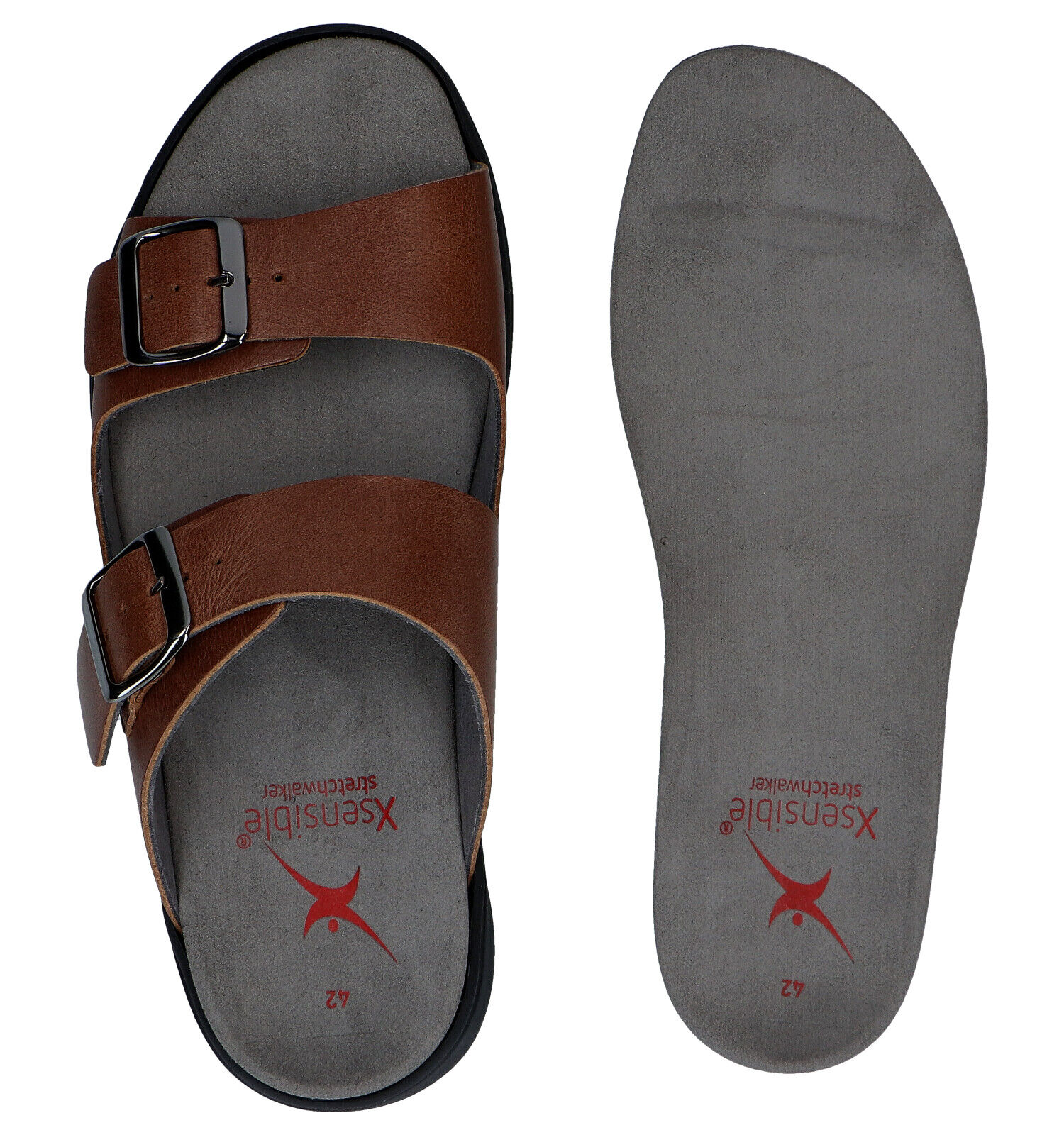 Xsensible Gili Cognac Slippers Heren Slippers Online op TORFS.BE