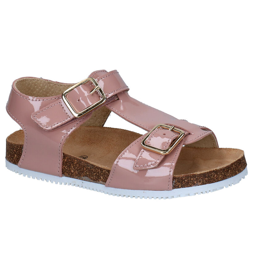 Enfant Sandales en Rose foncé en cuir (288901)