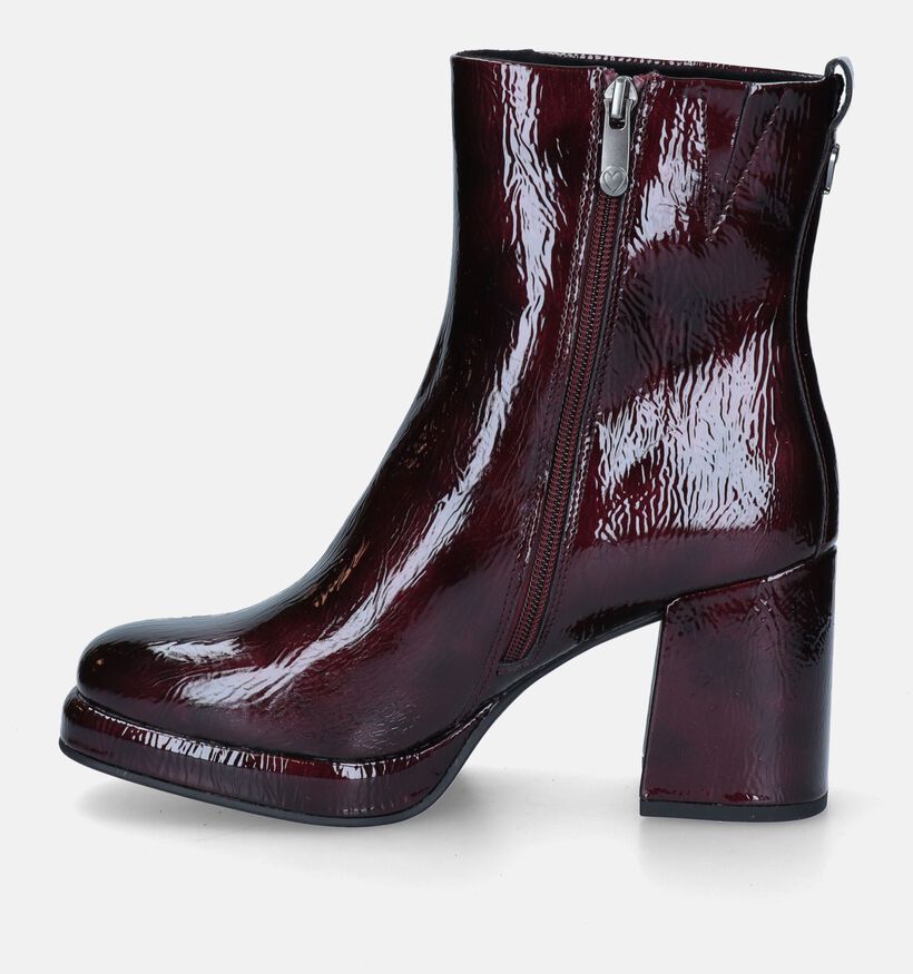 Marco Tozzi Bottines avec talon carré en Bordeaux pour femmes (331064)