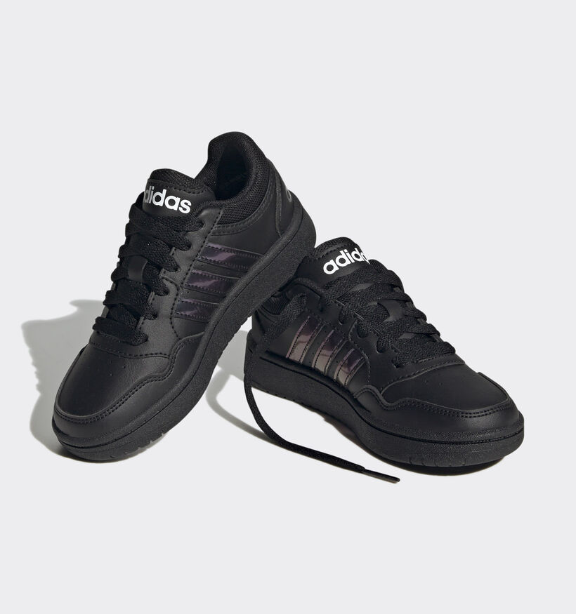 adidas Hoops 3.0 Zwarte Sneakers adidas Hoops 3.0 Zwarte Sneakers voor jongens, meisjes (366022) - geschikt voor steunzolen
