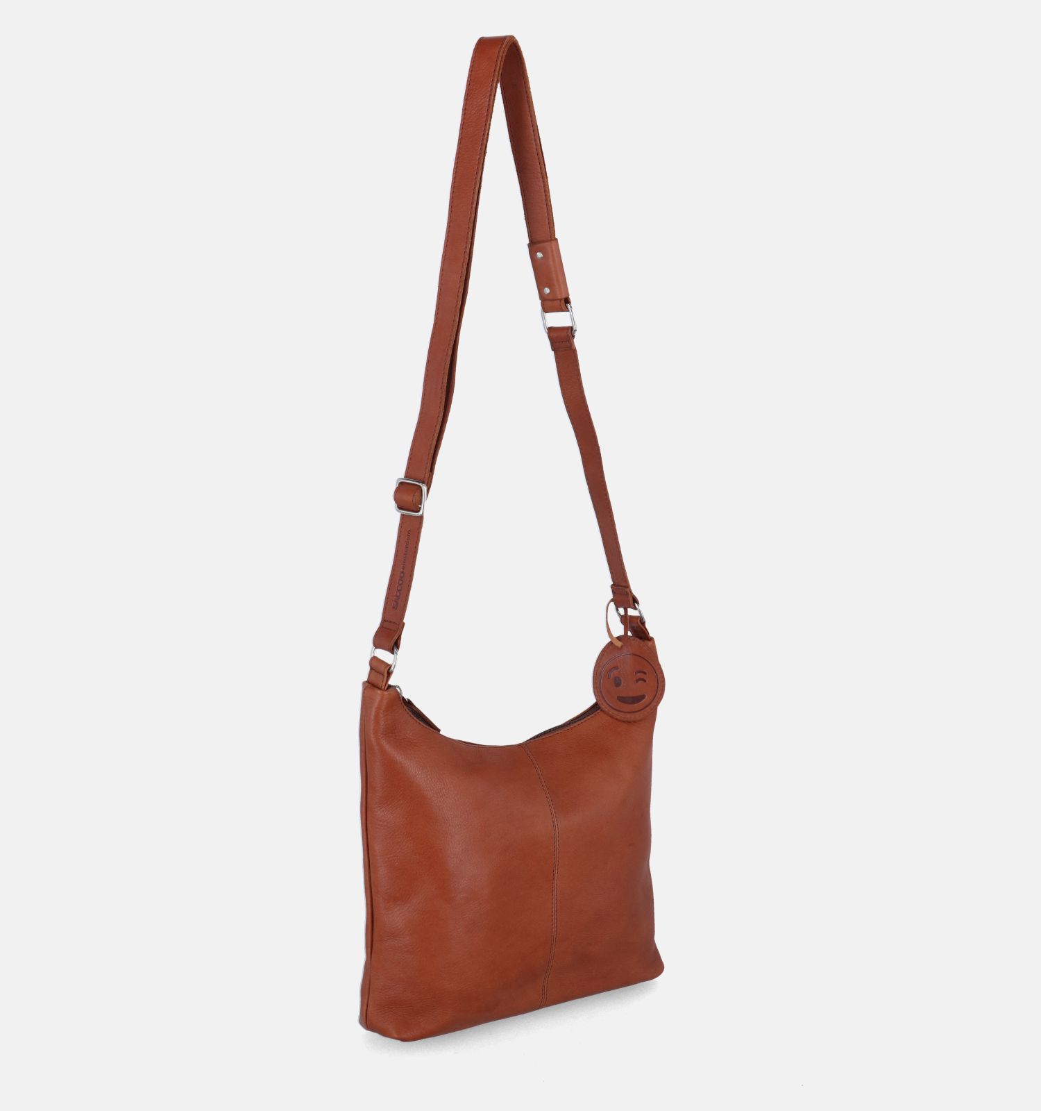 Saccoo Fundo Cognac Crossbody Tas Dames Crossbody tassen Online op TORFS.BE