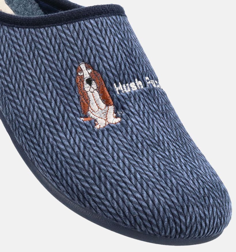 Hush Puppies Dimo Zeus Pantoufles ouvertes en Bleu pour hommes (378502)