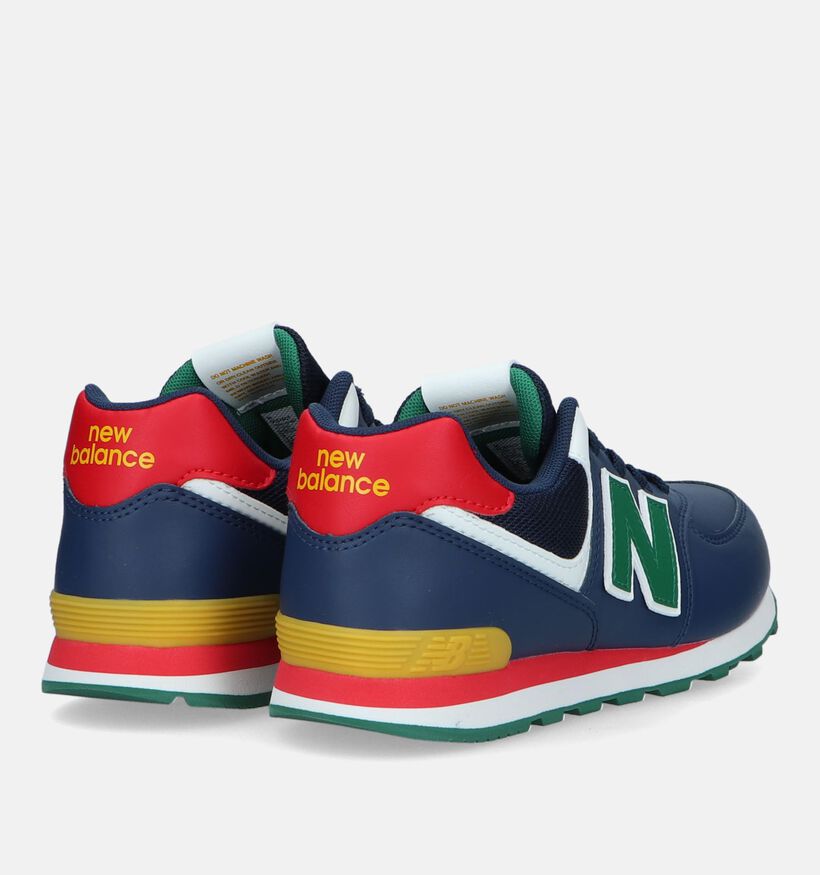 New Balance GC574 Baskets en Bleu pour garçons, filles (327758) - pour semelles orthopédiques