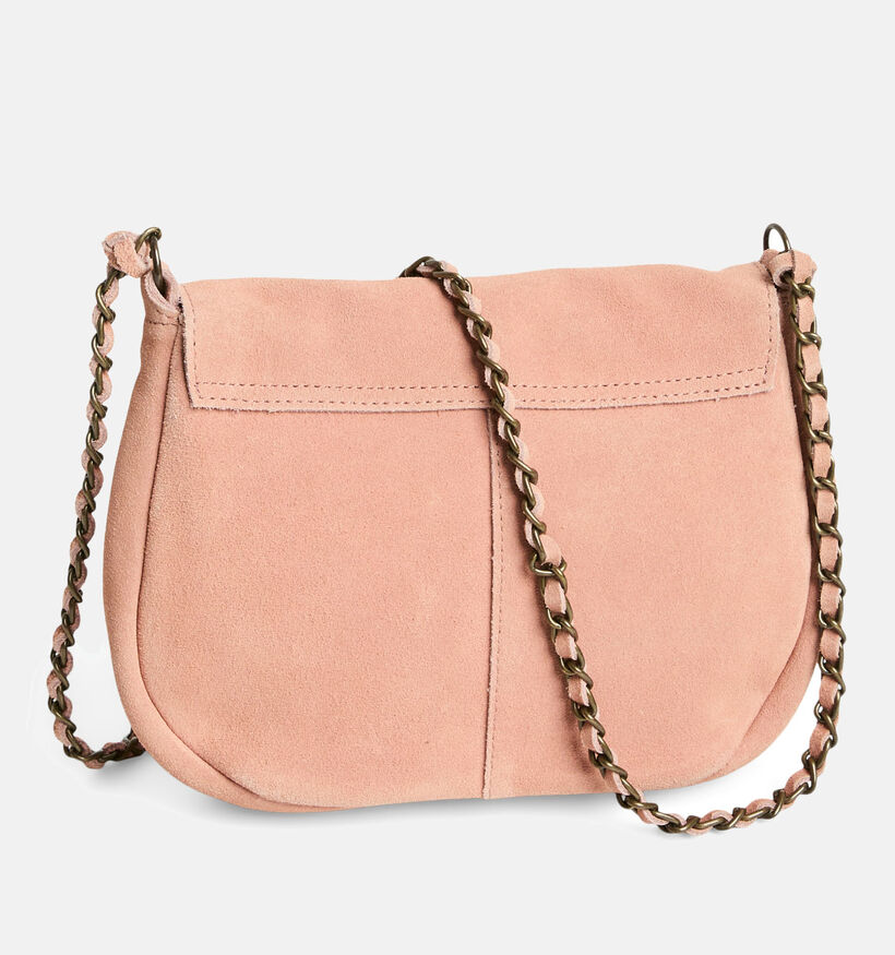 Pieces Girona Suede Roze Crossbodytas voor dames (372380)
