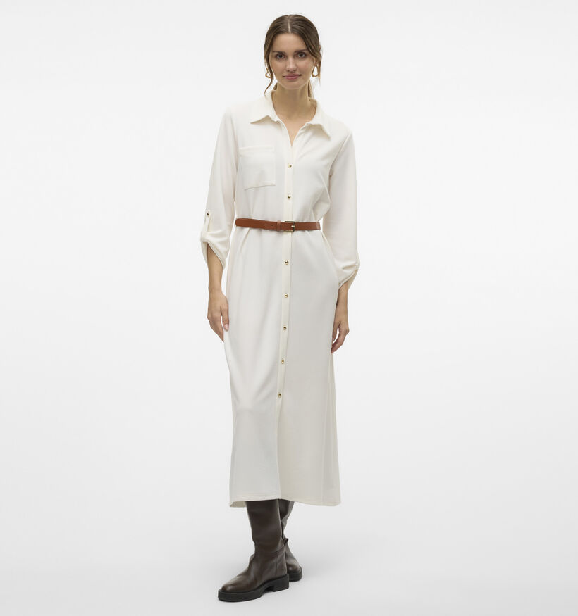Vero Moda Becca Witte Lange jurk voor dames (353174)