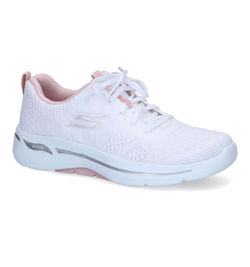 Skechers Go Walk Arch Fit Witte Sneakers voor dames (302118) - geschikt voor steunzolen