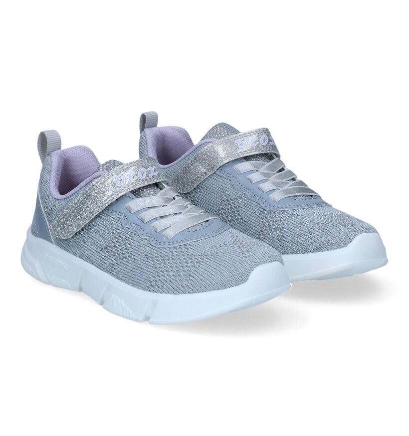 Geox Aril Zilveren Sneakers voor meisjes (311003) - geschikt voor steunzolen