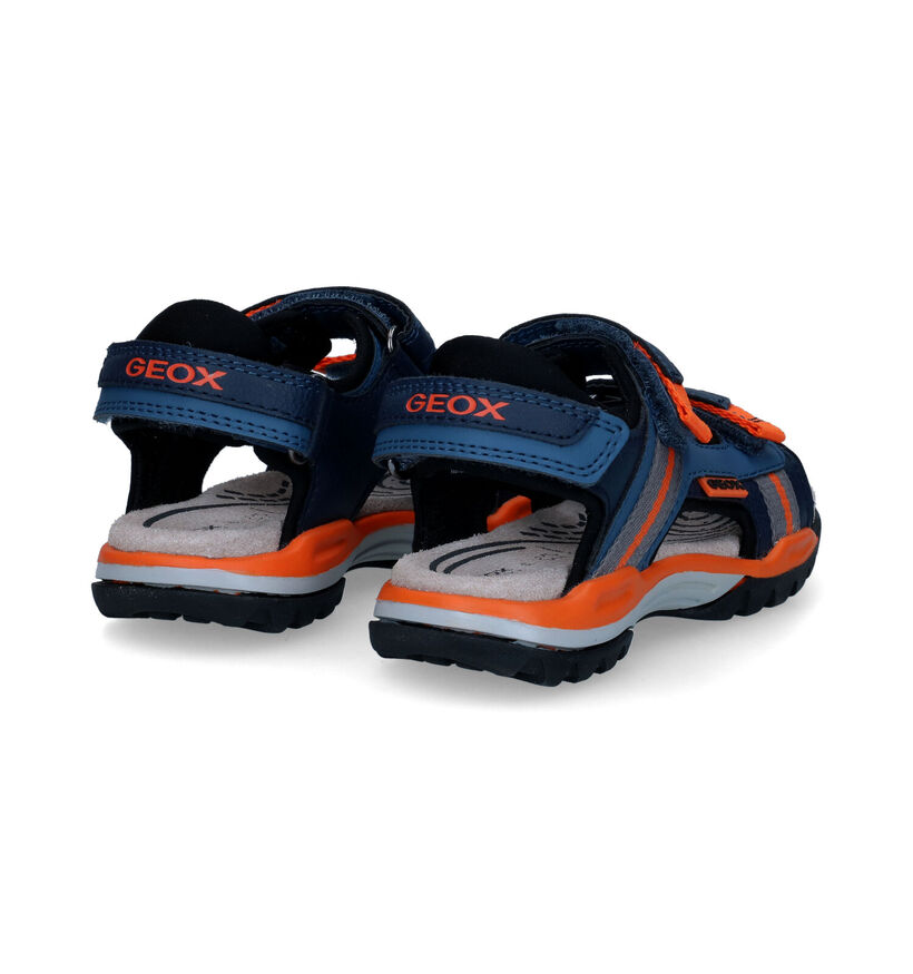 Geox Borealis Blauwe Sandalen in kunstleer (303743)