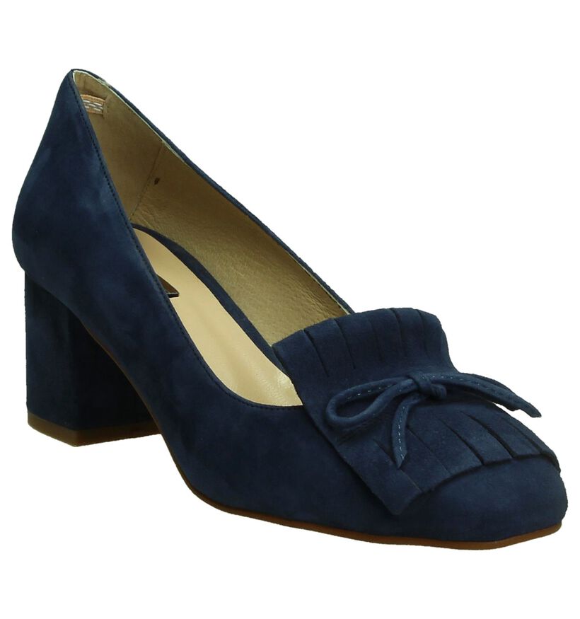 Élysèss Escarpins classique en Bleu foncé en daim (198294)