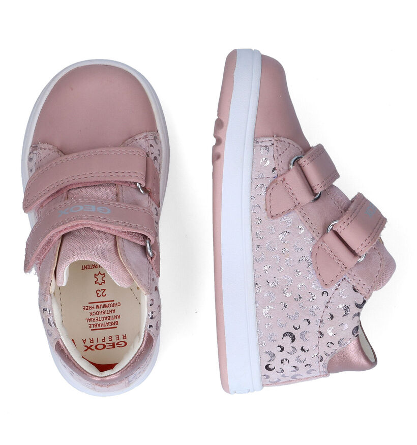 Geox Biglia Chaussures à Velcro en Rose pour filles (303779) - pour semelles orthopédiques