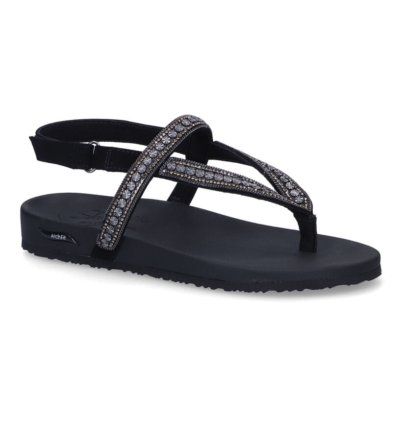 Skechers Arch Fit Meditation Zwarte Sandalen voor dames (305306)
