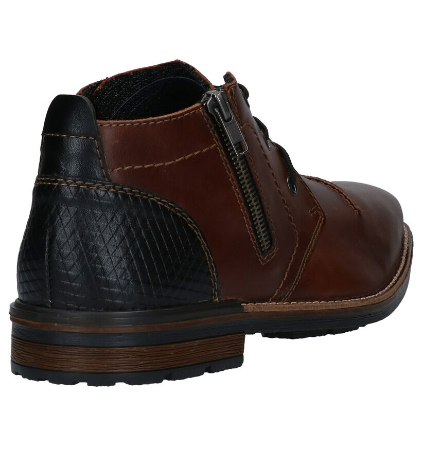 Rieker Chaussures hautes en Brun foncé en cuir (277693)